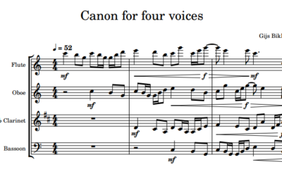 Canon for four voices