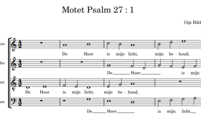 Motet Psalm 27 vers 1