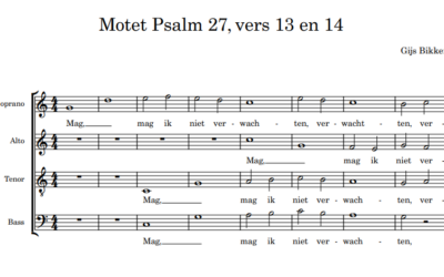 Motet Psalm 27: 13 en 14