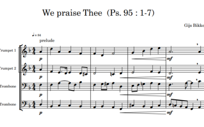 We praise Thee – Brass Quartet